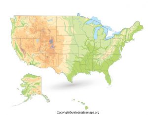 US Terrain Map United States Terrain Map USA