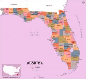 Labeled Florida Map Capital And Cities In Pdf