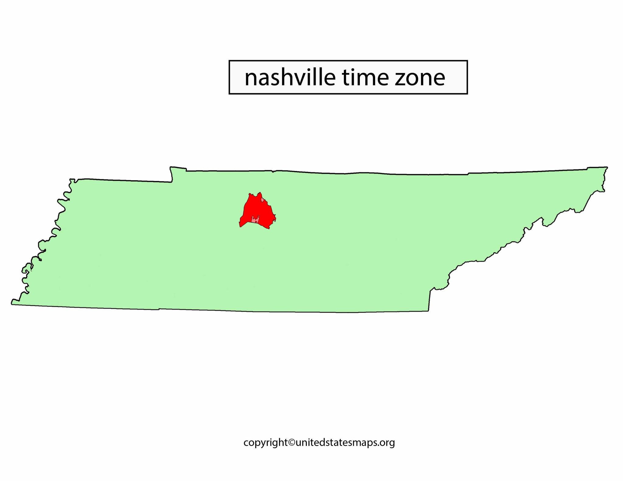 Nashville Time Zone Map Time Zone Map For Nashville Tn