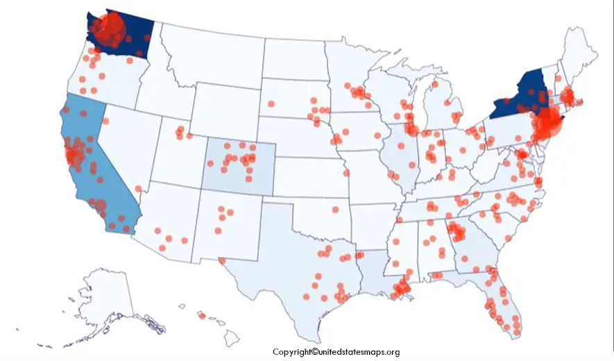 Coronavirus US Map Printable