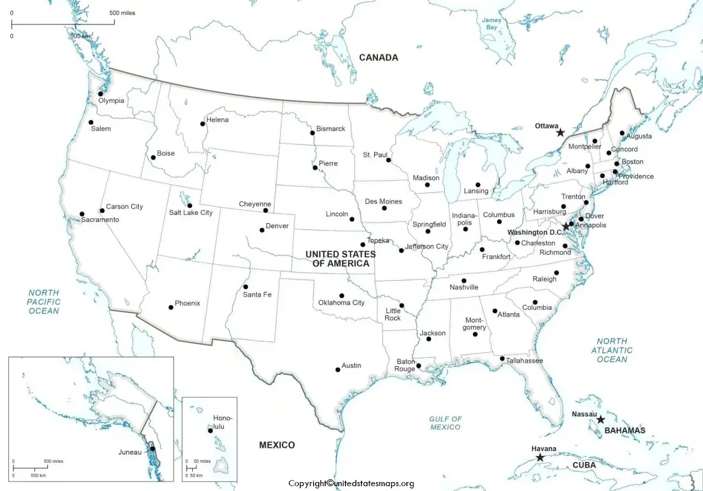 Printable US Highway Map
