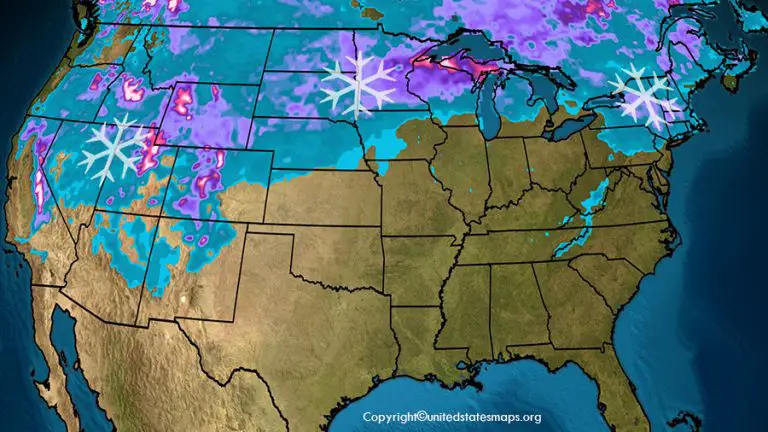 US Snow Cover Map Snow Cover - Snow Cover Map Of Usa 768x432