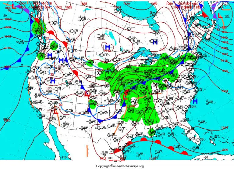 Us Surface Weather Map Surface Weather Map Of Us 5761