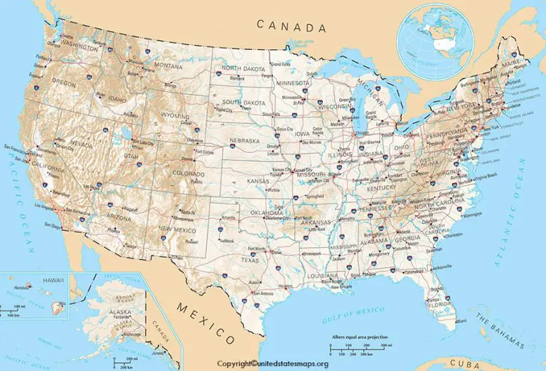 Printable US Highway Map | Highway Map of USA