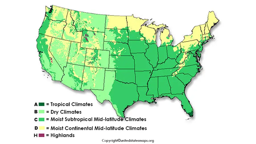 US Climate Map