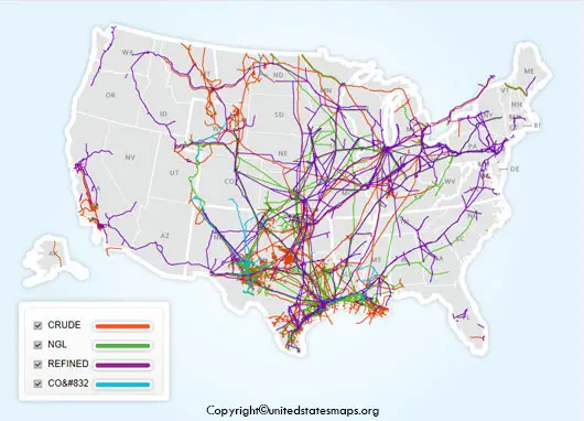 US Pipeline Map