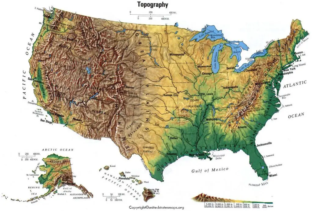 US Topographic Map