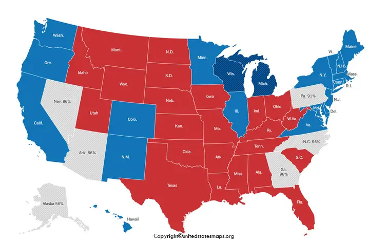 Voting Map of US