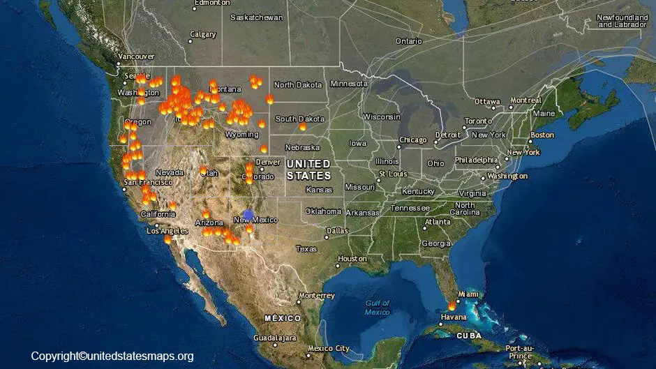 US Fire Map