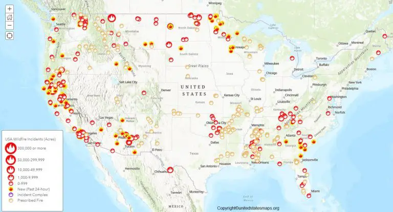 US Fire Map | Fire & Smoke Map of United States