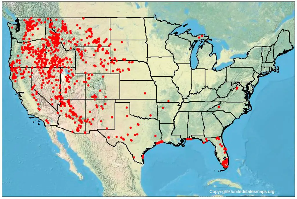 Fire Map of US