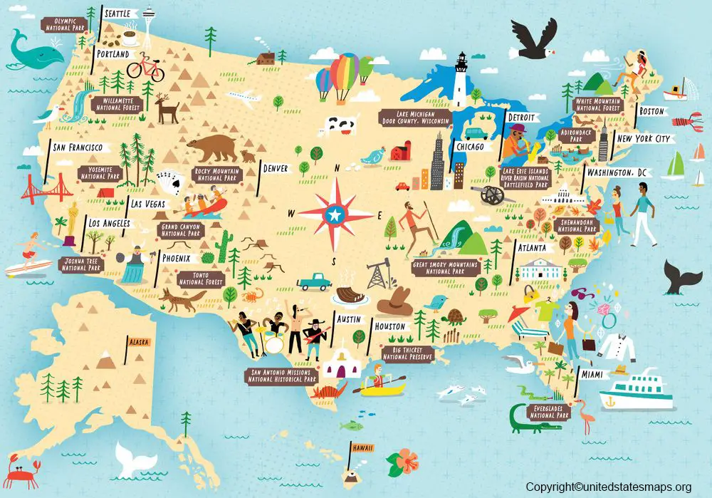 National Park Map USA