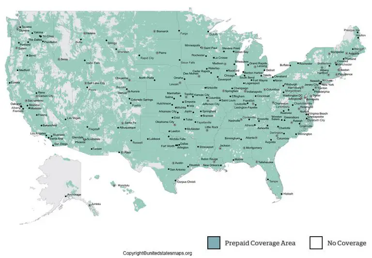 US Cellular Coverage Map Cellular Coverage Map Of US