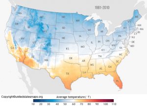US Temperature Map | Temperature Map of United States