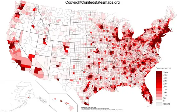 Population Map of US