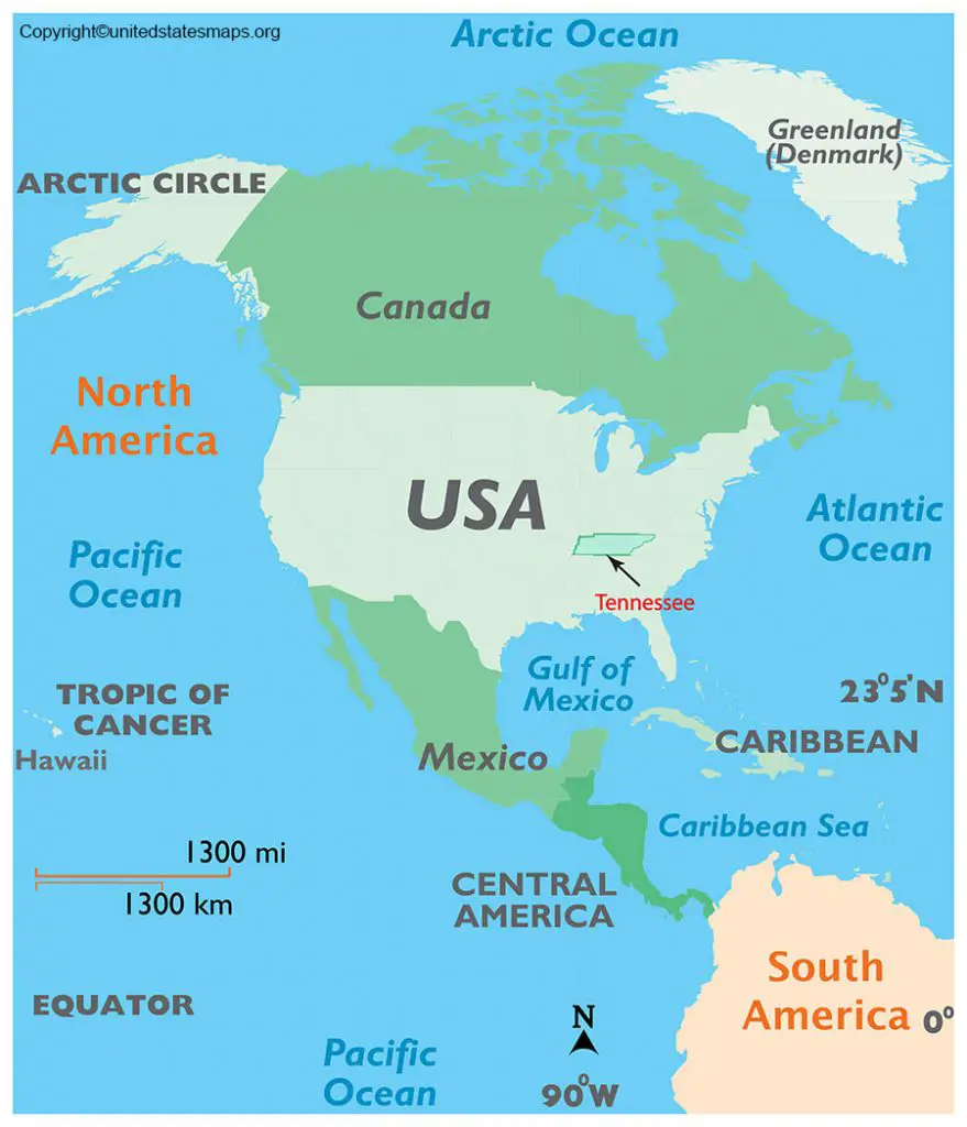 Tenna Map Labeled Tennessee Map With Capital And Cities in Pdf