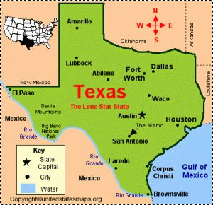 Labeled Texas Map With Capitals And Cities in Pdf