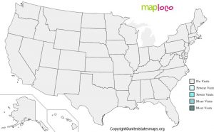 Fillable US Map [Printable United States Worksheet in Pdf]