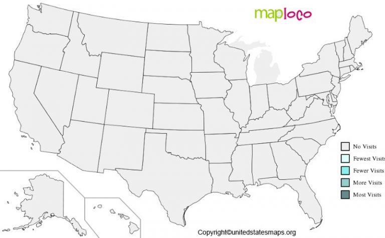 Fillable US Map [Printable United States Worksheet in Pdf]