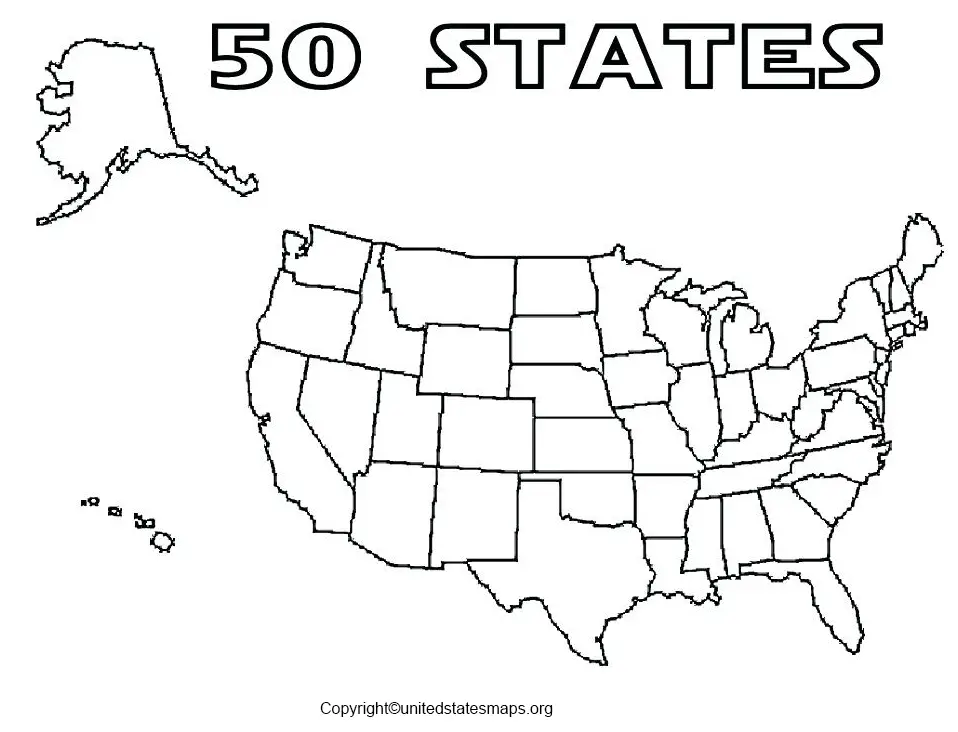 coloring map of usa