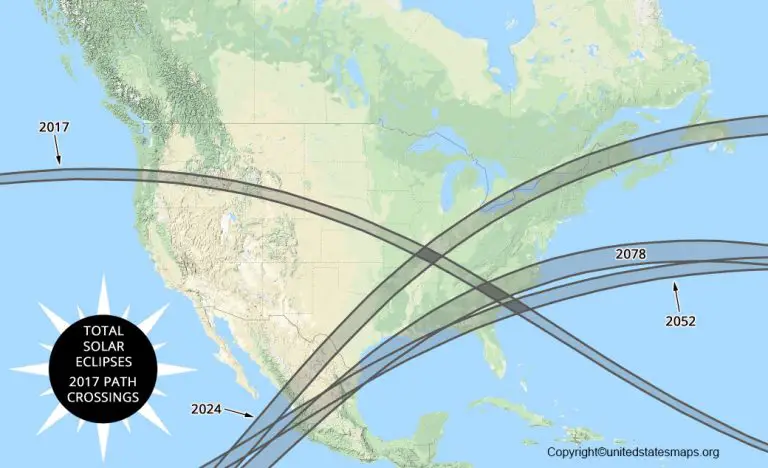 US Eclipse Map | United States Eclipse Map [USA]