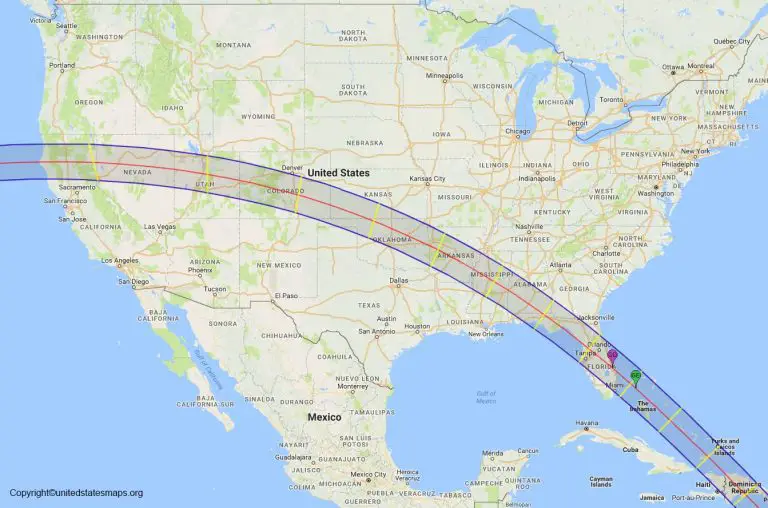 US Eclipse Map | United States Eclipse Map [USA]