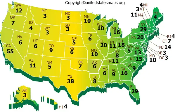 US Electoral College Map