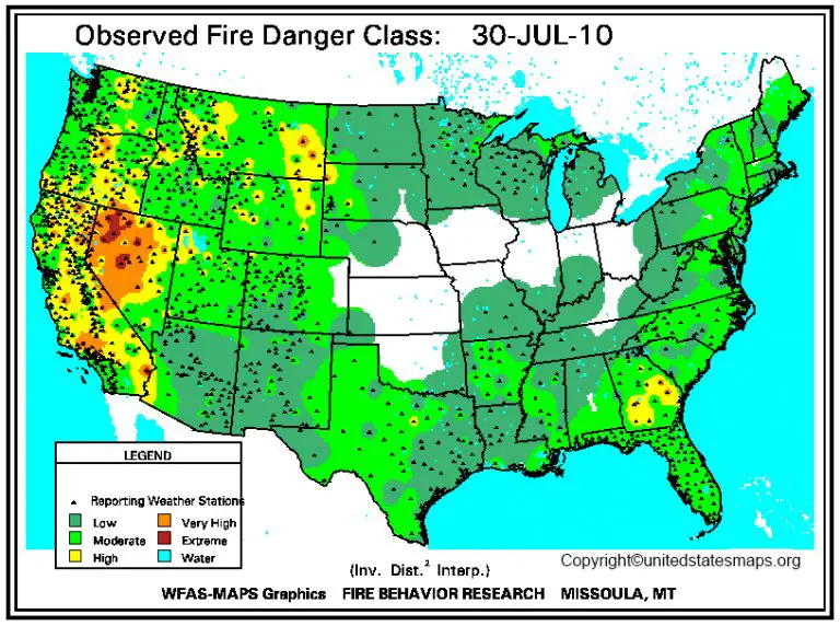 Us Forest Service Fire Map Printable In Pdf