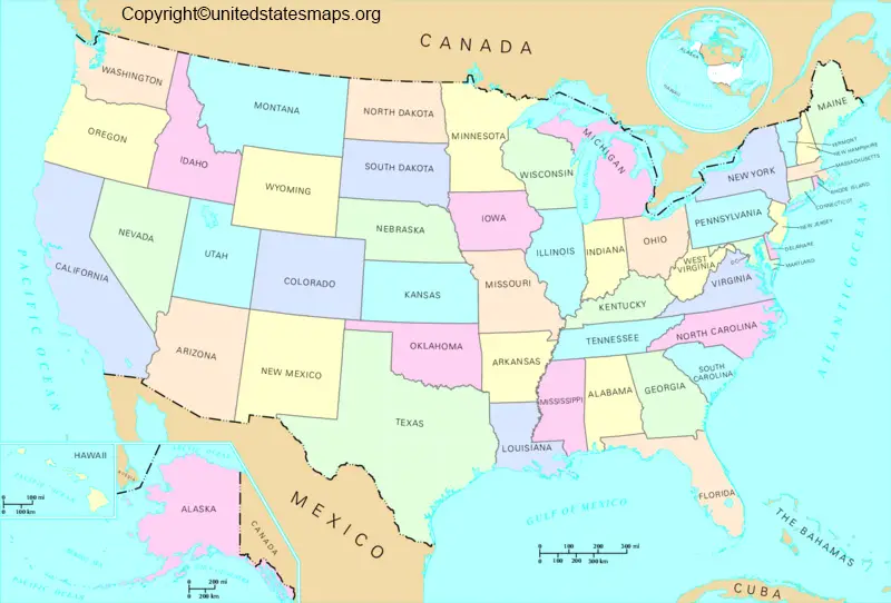 High Resolution US Map | High Resolution Map of USA