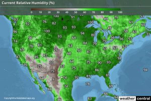 US Humidity Map | United States Humidity Map [USA]