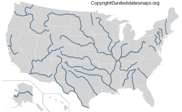 map of rivers us