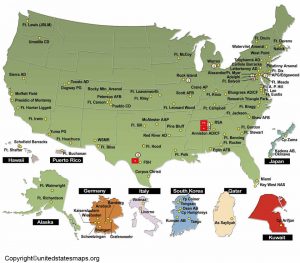 US Military Bases Map US Military Installations Map Military Bases Map 300x263 