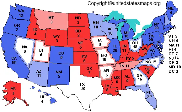 polls map of us