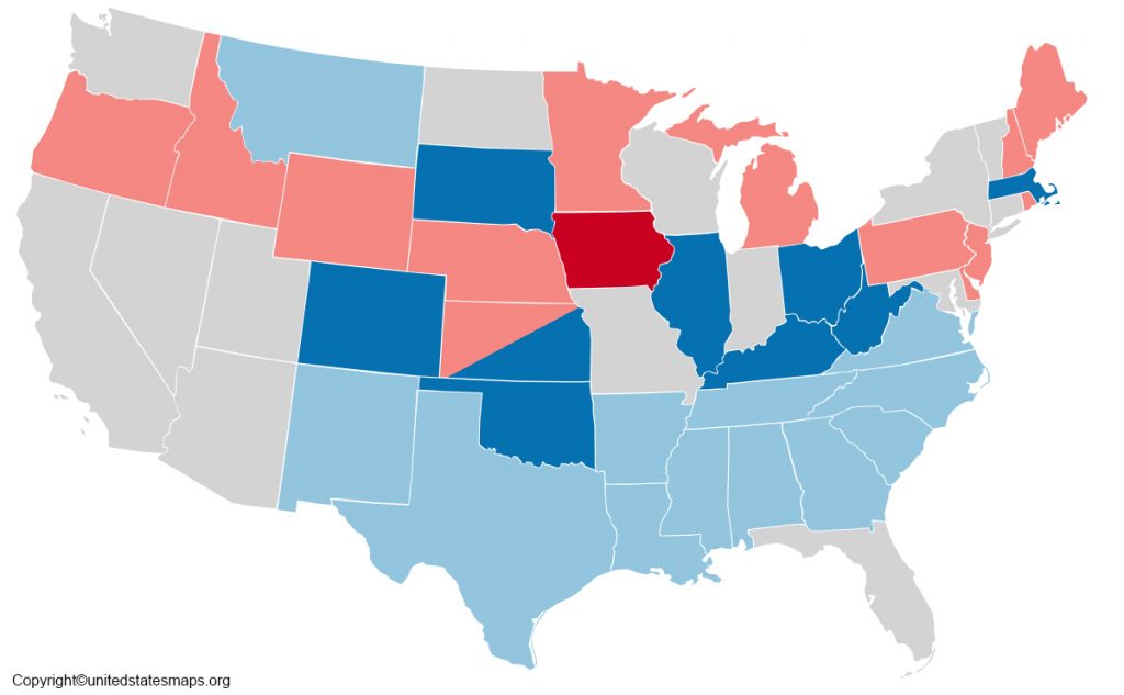 polls map of usa