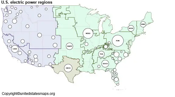 US Power Grid Map