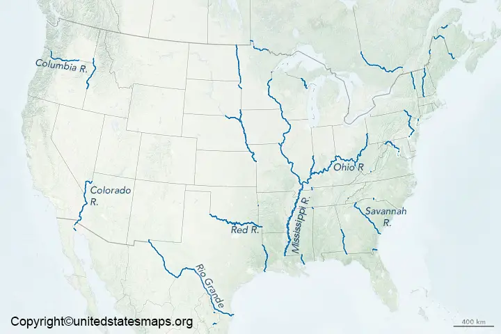 rivers map us