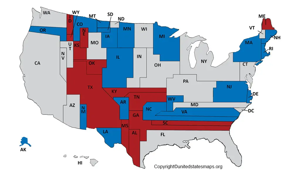 senator map of usa