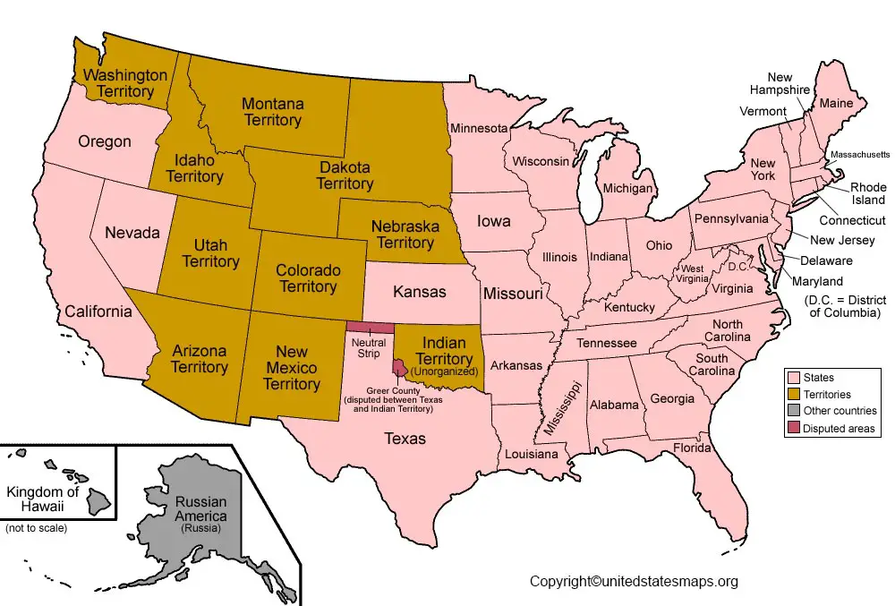 US Territories Map