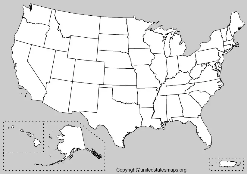 unlabeled us map