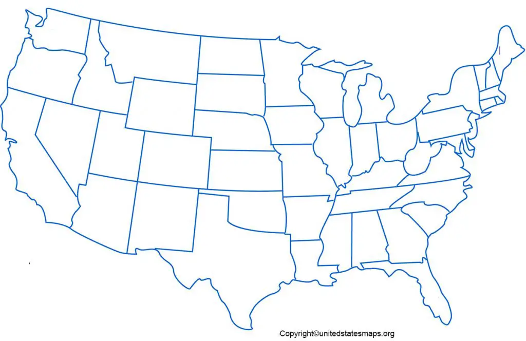 unlabeled us maps