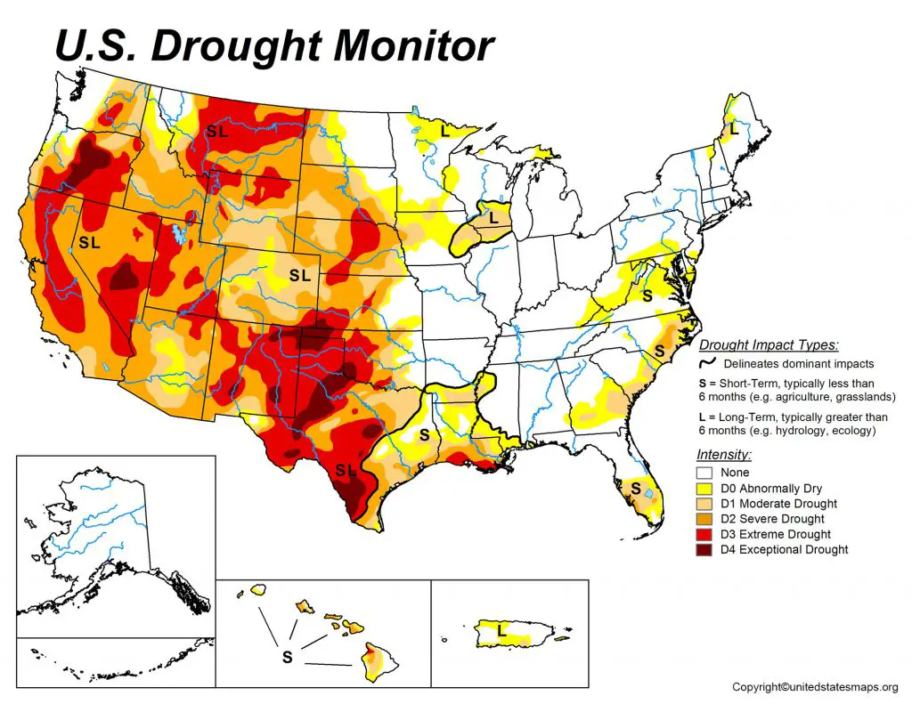 US Drought Map