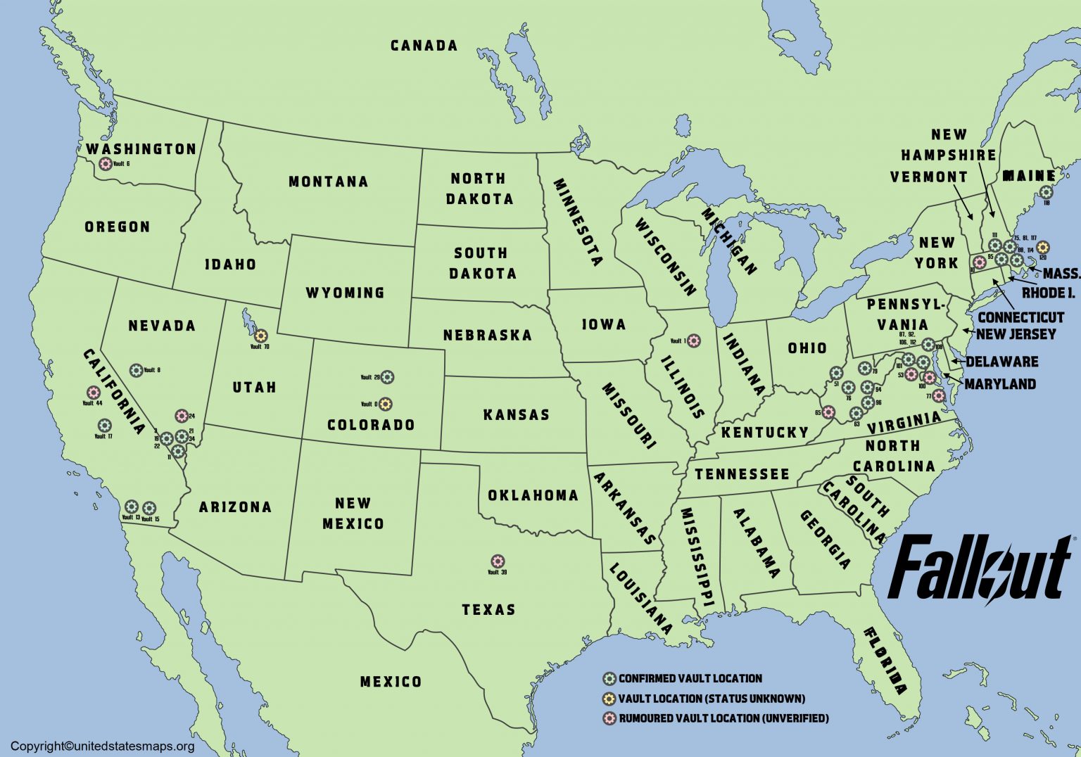 Fallout US Map United States Fallout Map Us Fallout Map 1536x1076