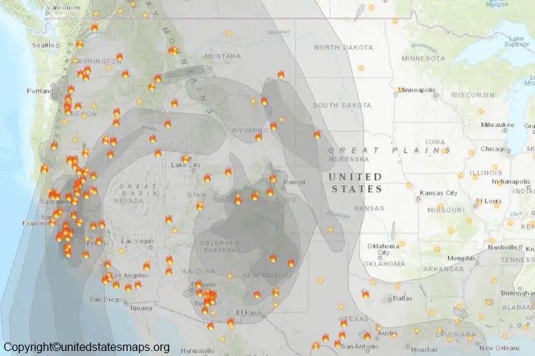 United States Forest Service Fire Map