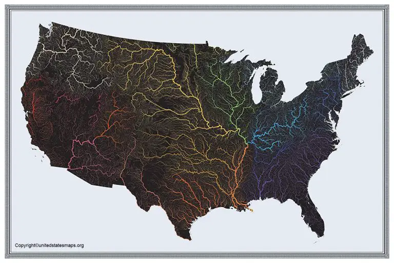 US Hydrological Map United States Hydrological Map USA Us Hydrological Maps 768x512