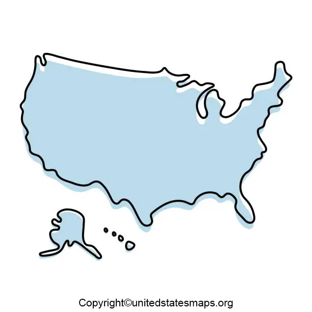 US Map Silhouette