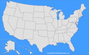 US Map Without Names OR Labels [Free Printable Pdf]