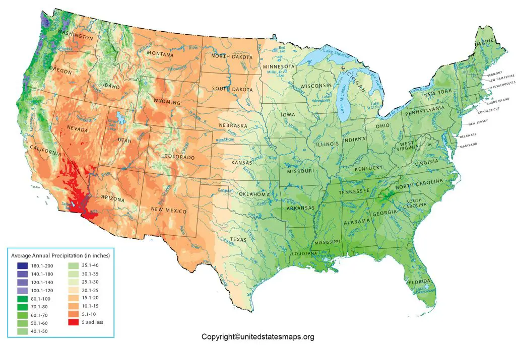 US Precipitation Map