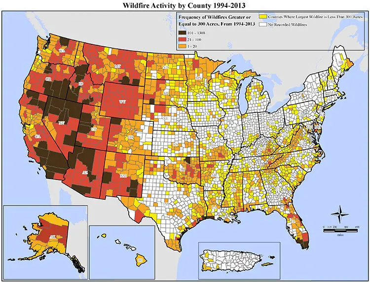 US Wildfire Map US Wildfire Smoke Map Printable