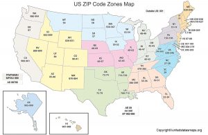 US Area Code Map Area Code Map Of United States Usa Area Code Map 300x195 
