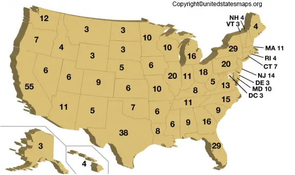 Printable US Electoral Map